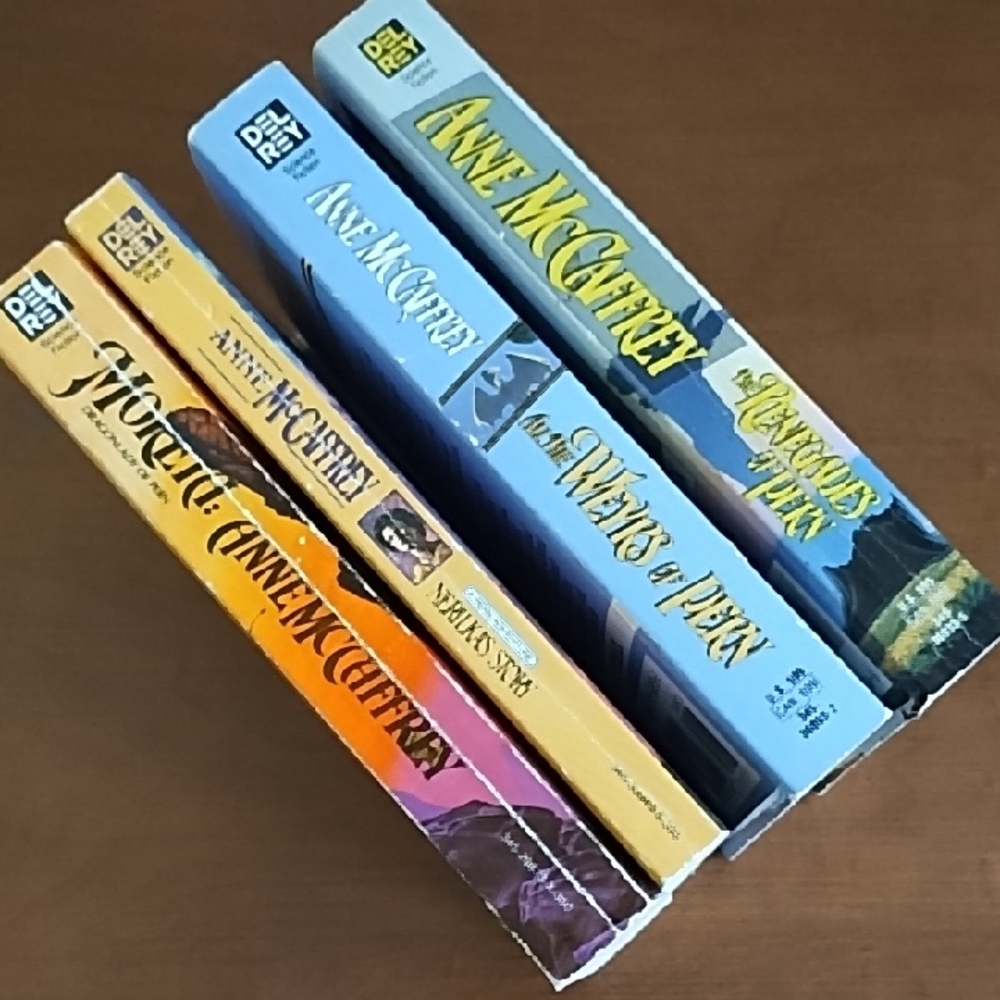 Dragonriders Of Pern 4 Books Anne McCaffrey Fantasy Science Fiction Adventure